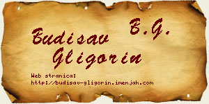 Budisav Gligorin vizit kartica